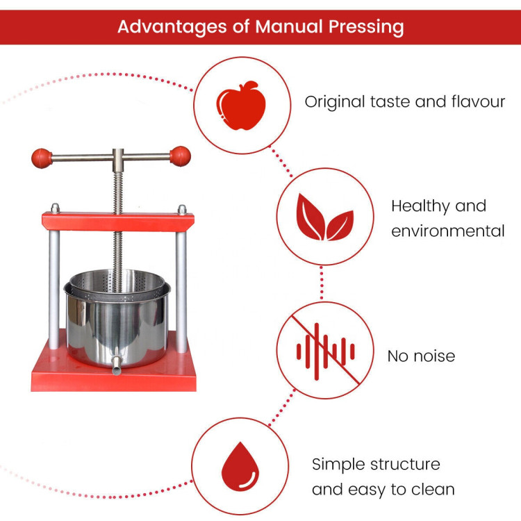 Presa De Fructe Storcator 15 Litri Inox Agrofortelro